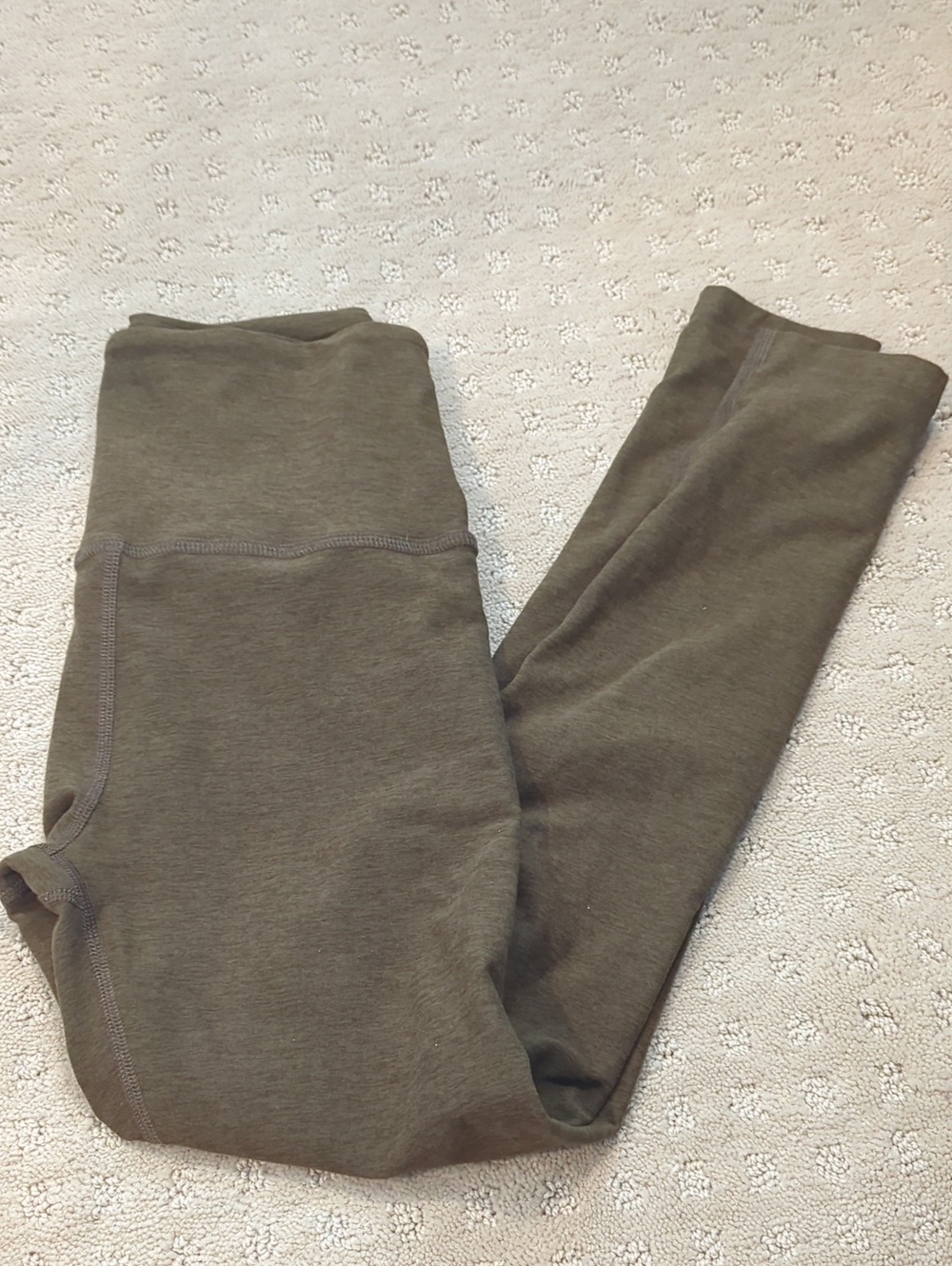 Beyond Yoga Olive Green Leggings with Wide Waistband